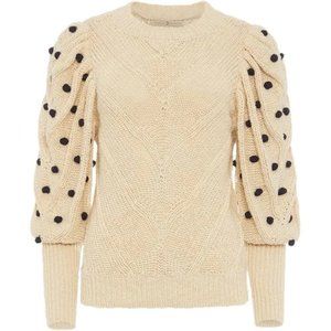 Marie Oliver Bridget Pom Pom Sweater NWT  Size XS Style #: 532T-197C